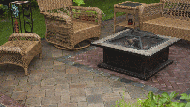 South County Unilock paver patio.