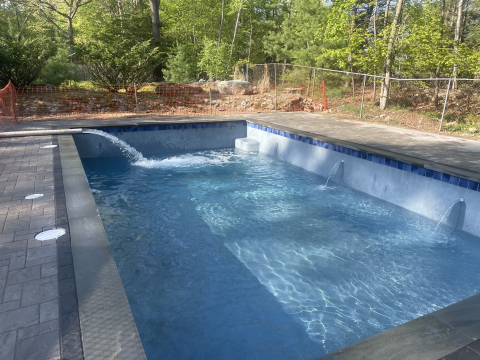 East Greenwich gunite pool build